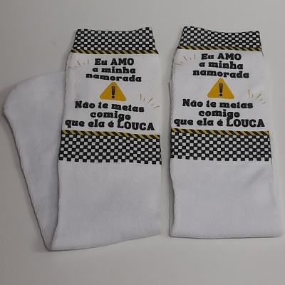 Meias " Não te metas "