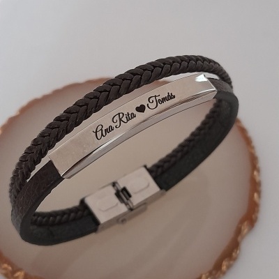 Pulseira trança dupla