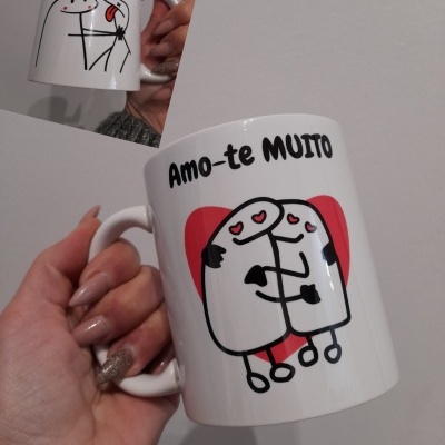 Caneca " Amo-te muito... "