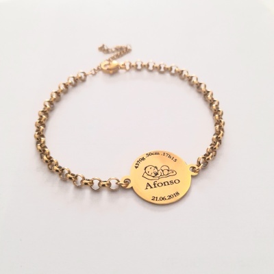 Pulseira dados de nascimento