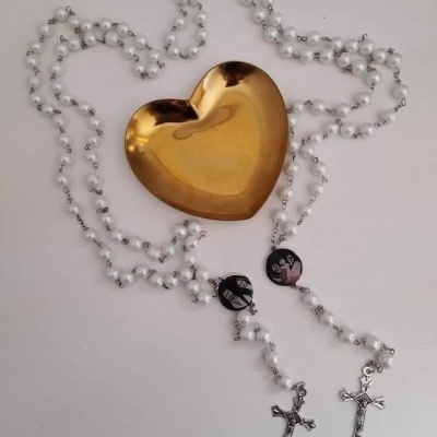 Terço com foto gravação