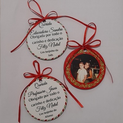 Bolas de Natal personalizadas