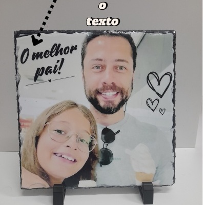 Placa de Xisto com foto