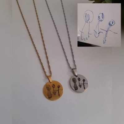 Colar com desenho infantil ( simples )