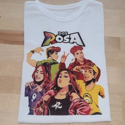 T-shirt " Dos Rosa "
