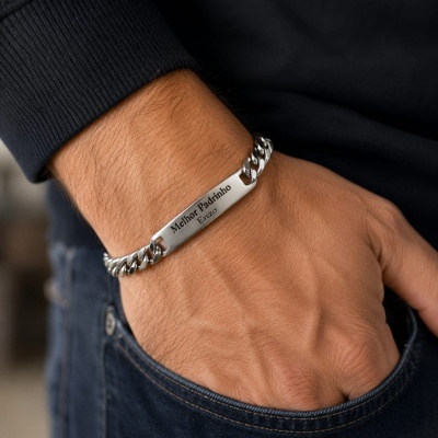 Pulseira em aço