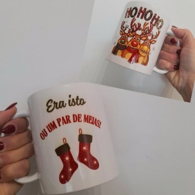Caneca " Era isto ou um par de meias "