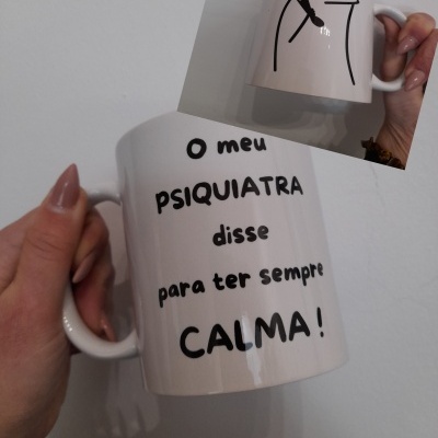 Caneca " O meu psiquiatra..."