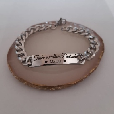 Pulseira em aço