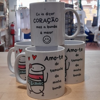 Caneca "Amo-te do tamanho..."