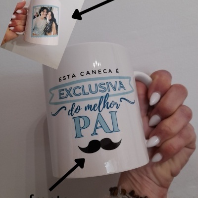 Caneca personalizável com foto