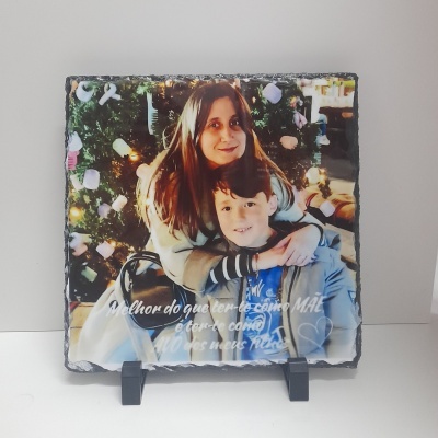 Placa de Xisto com foto