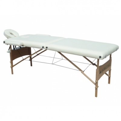 Marquesa portátil em madeira,  cor creme