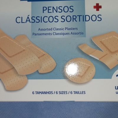Caixa de Pensos sortidos, 100 unidades