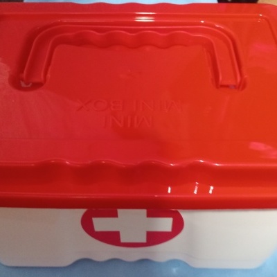 Estojo de Primeiros Socorros com conteúdo