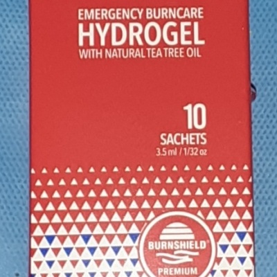 Saquetas de hidrogel para queimaduras