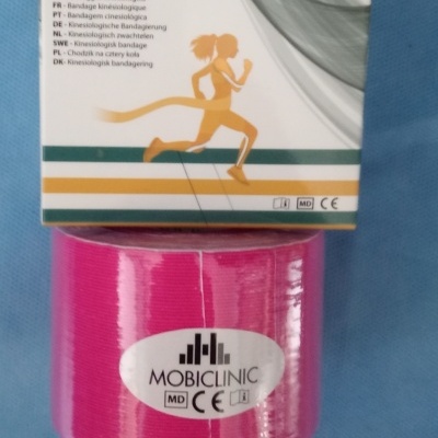 Kinésio tape 5 cm x 5 m cor rosa