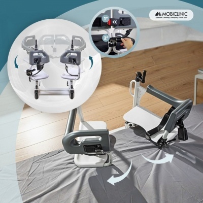 Cadeira de transferência com sanita ajustável