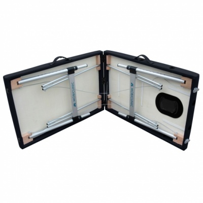 Marquesa portátil em alumínio, cor preto