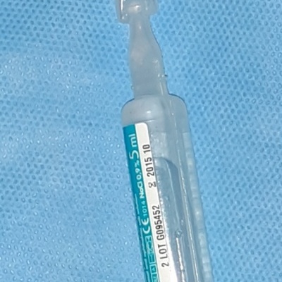 Soro fisiológico esterilizado unidoses