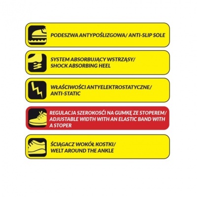 Sandálias profissionais D4Z, tecido, tamanho 37, cat.O1 SRC, BH9D4Z-37