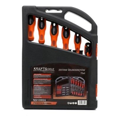 CONJUNTO CHAVES DE FENDAS E BITS 75 ELEMENTOS KD10904