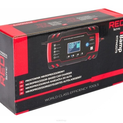 CARREGADOR DE BATERIA 12V/24V 8A Carregador RTPM0079