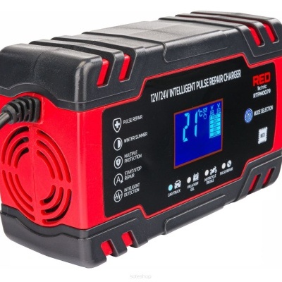 CARREGADOR DE BATERIA 12V/24V 8A Carregador RTPM0079