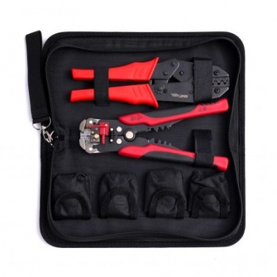 Alicate/crimpador para conectores - matrizes + estojo KD10693