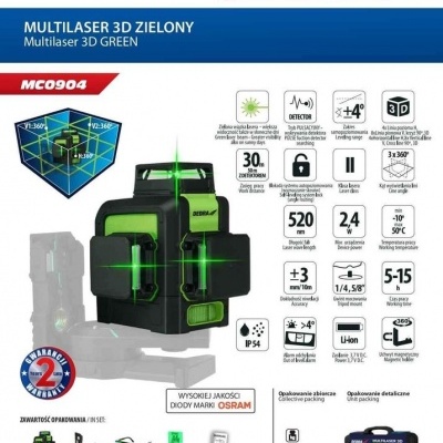 Multilaser 3D, Verde MC0904
