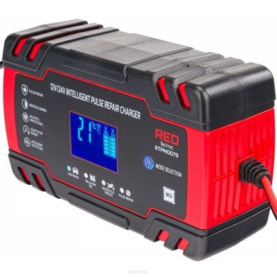 CARREGADOR DE BATERIA 12V/24V 8A Carregador RTPM0079