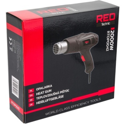 PISTOLA DE CALOR ELÉTRICA 2 ENGRENAGENS 4 BICOS 600C 2000W RTOP0042