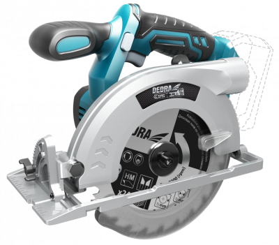 Serra manual sem fio para madeira 18V, 165mm S/Bateria/Carregador DED7064