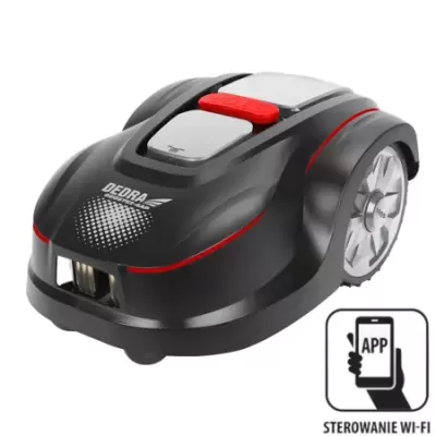 Robô de corte e trituração com aplicação 20V 4.0Ah, max 1000m2, DED8752-4AP