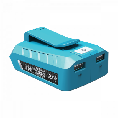 Powerbank 2 USB, adaptador para bateria 18V,  DED7003