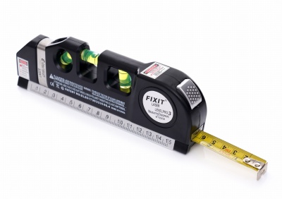 Nível laser com fita métrica  de 250cm KD10437