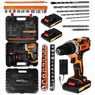 Aparafusadora sem fio com acessórios 2Ah KD3086