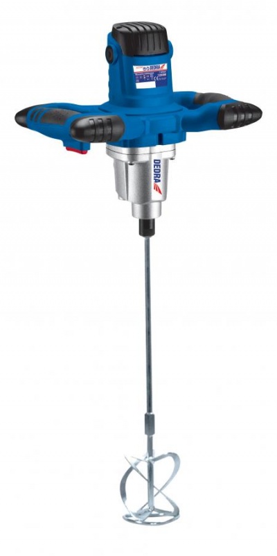 Misturador 1200W, 2 velocidades, 120mm, para argamassas, rebocos, colas, tintas e vernizes, DED7928
