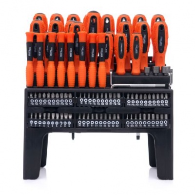 Conjunto de chaves de fenda e bits 100 unid. KD10957