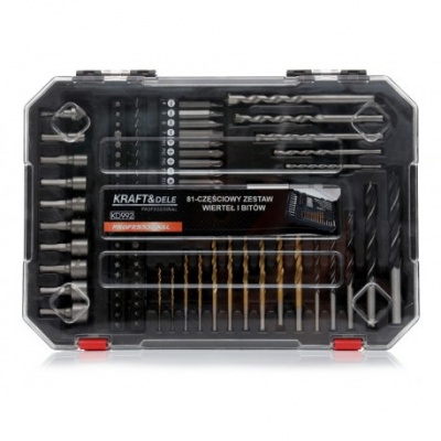 Conjunto de brocas e bits  81 unid. KD992
