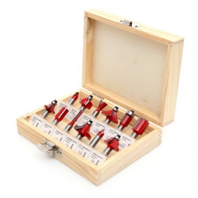 Conjunto de fresas para fresa de madeira  12 unidades cortador 8mm KD10282