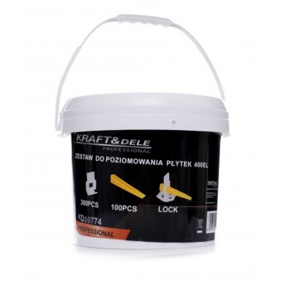 Kit de nivelamento de ladrilhos 400 peças. KD10774