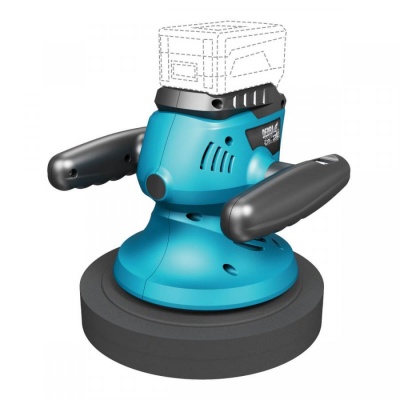 Polidora rotativa excêntrica sem fio 18V  250mm, S/Bateria/Carregador  DED7084