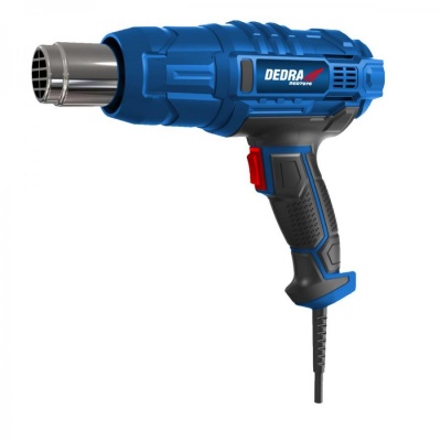 Pistola de calor 2000W,  2 modos de fluxo de ar 350/600°C, 2 bicos, DED7976