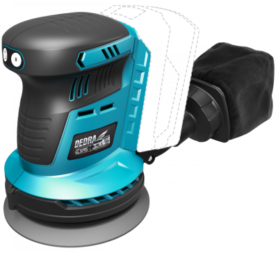 Lixadeira excêntrica  18V,  125mm, Brusheless S/Bateria/Carregador DED7062