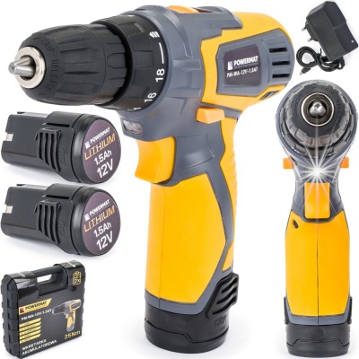 Aparafusadora sem fio 1,5Ah / 12V - 25Nm PM-WA-12V-1,5AT