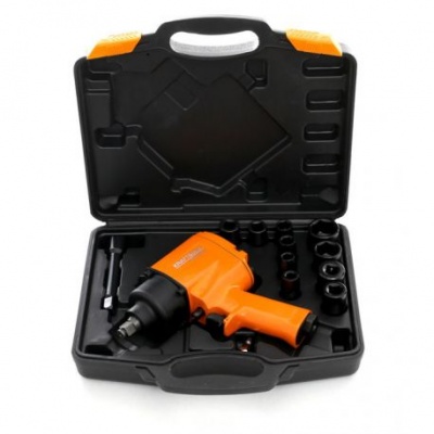 chave de impacto pneumática + soquetes 1050Nm KD1425