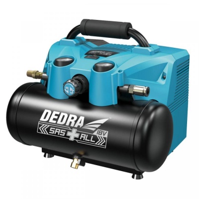 Compressor de bateria,  2x18V  6l tanque,  S/Bateria/Carregador DED7077V