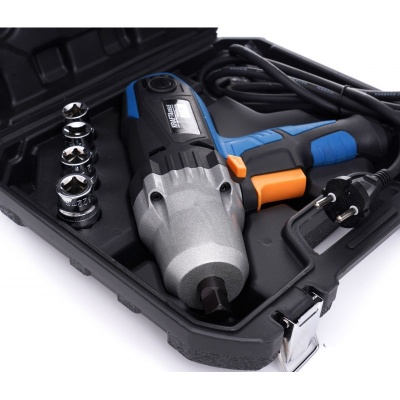 Chave de impacto elétrica 1/2" + estojo + soquetes KD1796