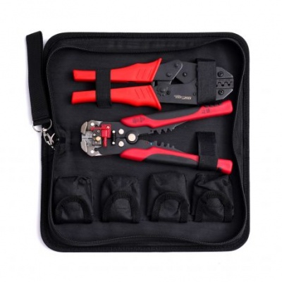 Alicate/crimpador para conectores - matrizes + estojo KD10693